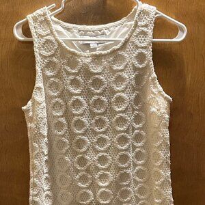 Isaac‎ Mizrahi For Target Womens Ivory Sleeveless Shift Dress Size 6